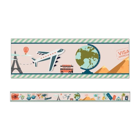 Carson Dellosa Lets Explore Straight Borders, 6PK CD-108482-6